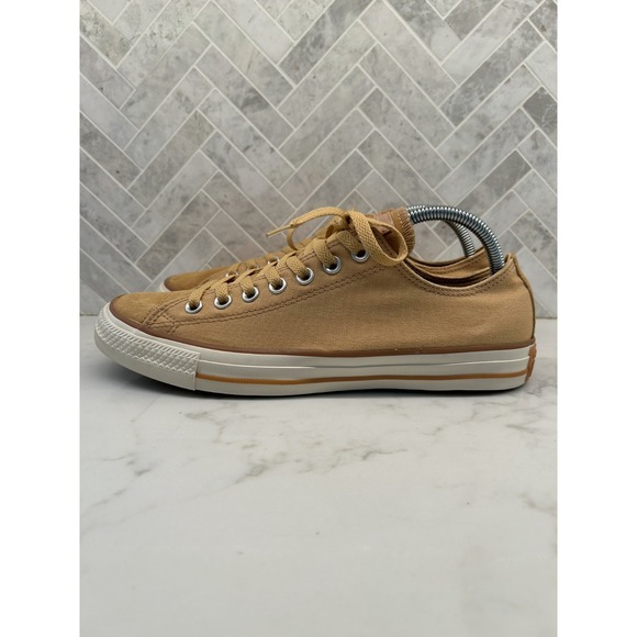 Converse Other - Converse Chuck Taylor All Star Canvas Low Top Sneakers Mens Size 9 Tan Khaki